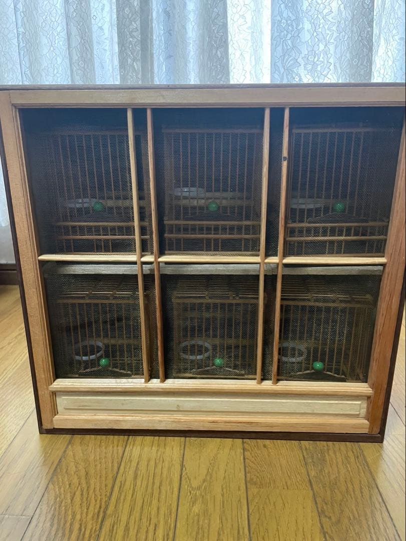 メジロ　寝かせカゴ　カゴ６個付き　Ｂ