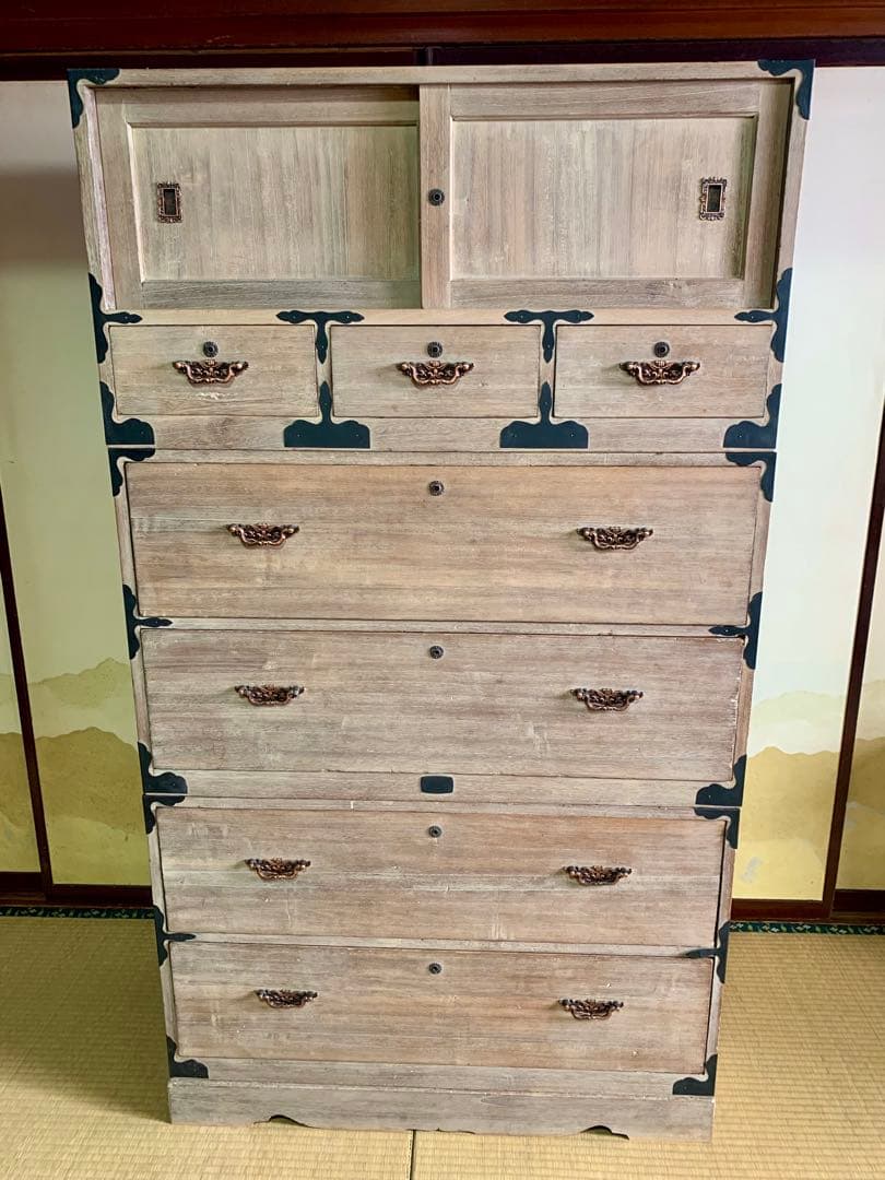 ☆【和箪笥】桐製タンス 引き出し付き