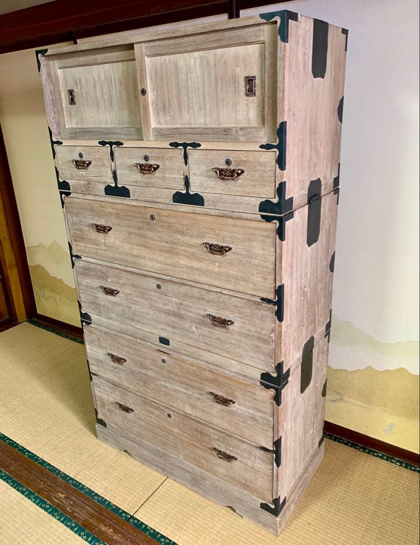 ☆【和箪笥】桐製タンス 引き出し付き