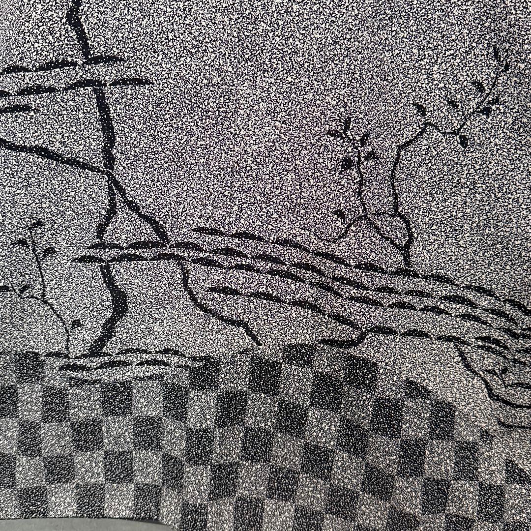 m-29＋D20 訪問着 川村久太郎 叩き染め 正絹 着物 袷 極美品