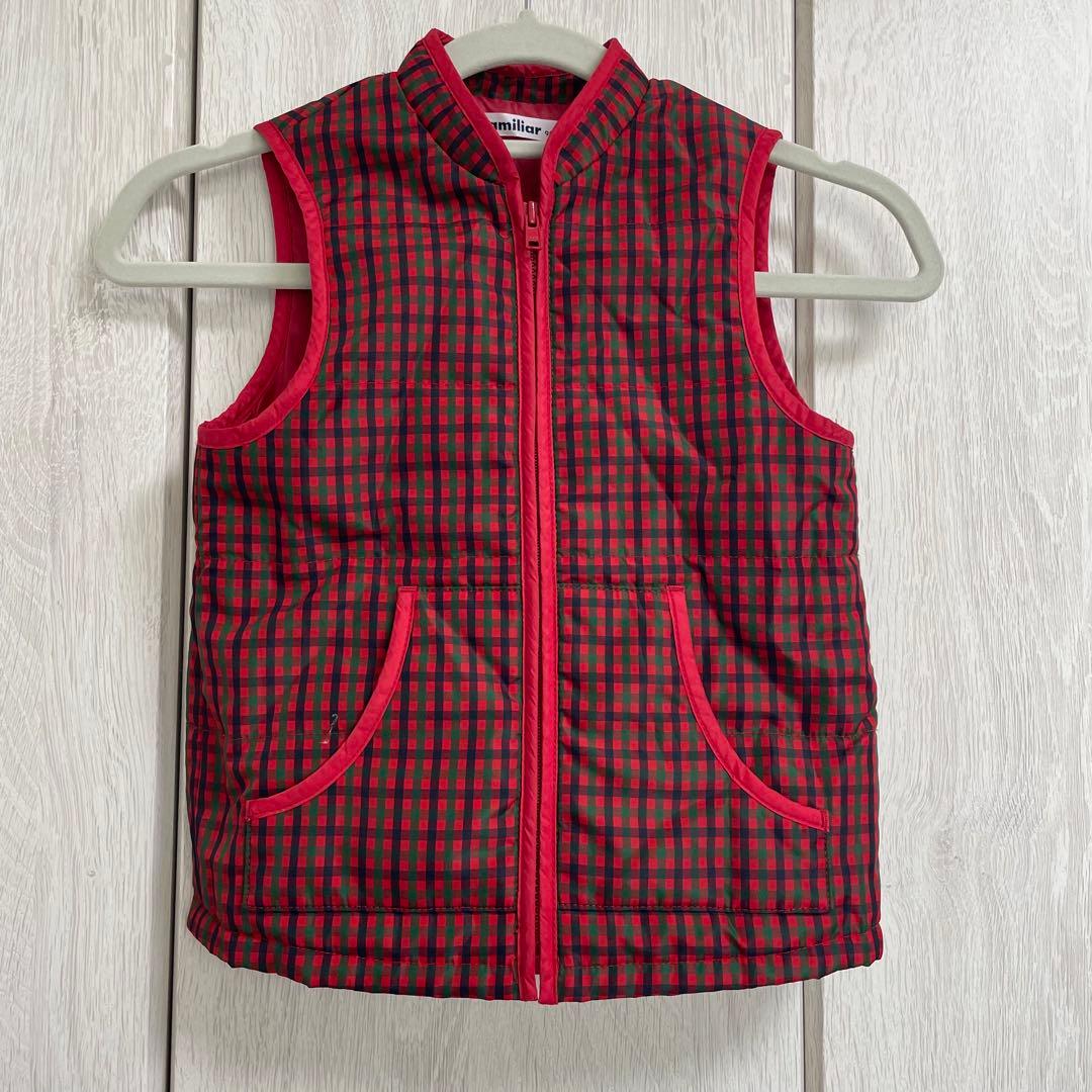 ファミリア　3ウェイ中綿コート　90