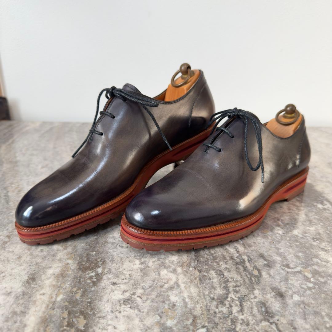 定価32.2万円 ベルルッティ 限定 アレッシオ ブルーパティーヌレザーシューズ