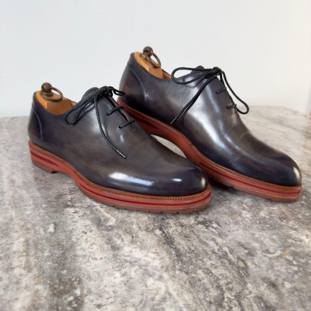 定価32.2万円 ベルルッティ 限定 アレッシオ ブルーパティーヌレザーシューズ