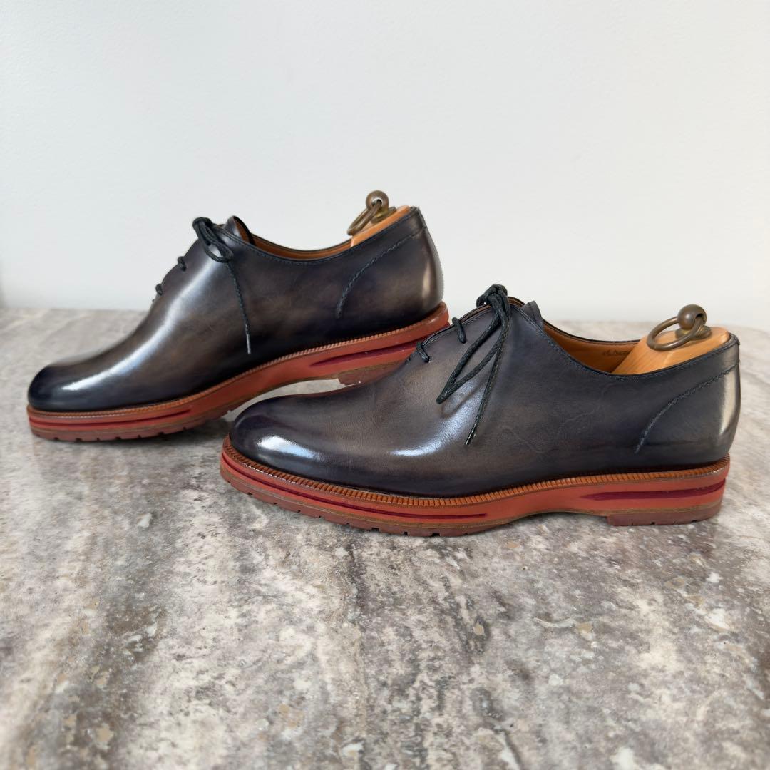 定価32.2万円 ベルルッティ 限定 アレッシオ ブルーパティーヌレザーシューズ