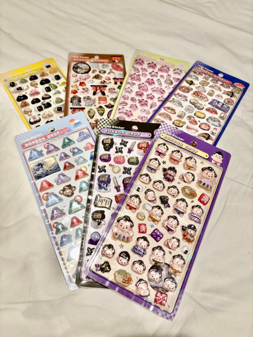 ボンボンドロップシール 和柄 7点セット 国内正規品