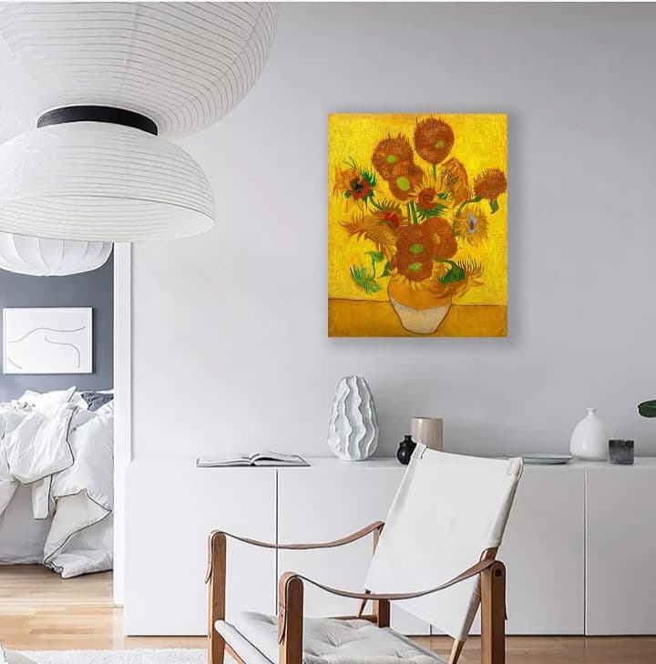 アートパネル　ゴッホ　ひまわり