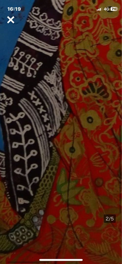 作者名  片岡球子  画題( むすめ ) 技法( 複製 ) 作品状態良好