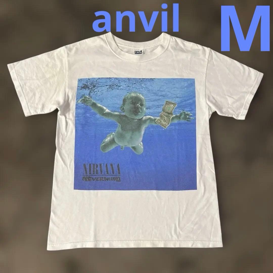【希少】00's anvil NIRVANA NEVER MIND Tシャツ M