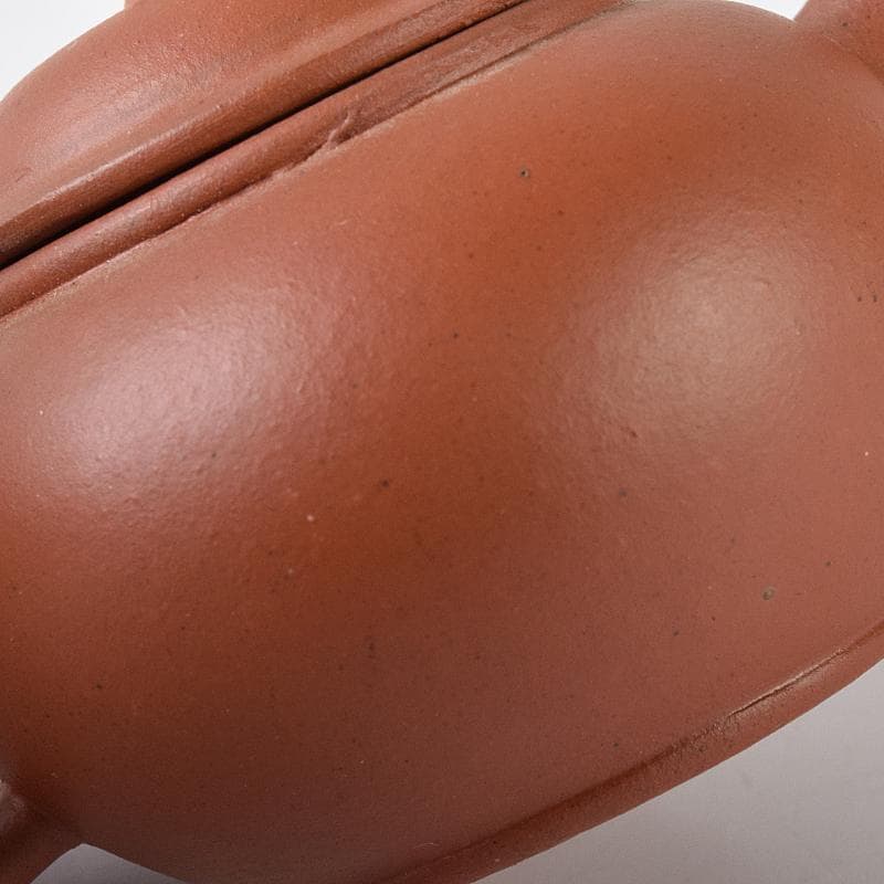 中国　荊渓恵孟臣製　紫砂　朱泥　小さな急須　茶壷　V　R8321