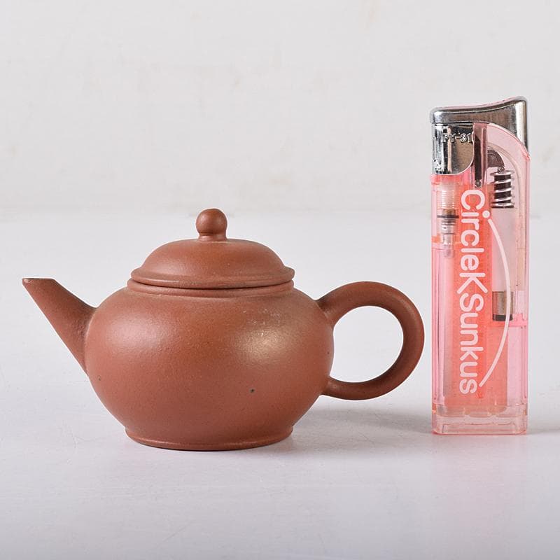中国　荊渓恵孟臣製　紫砂　朱泥　小さな急須　茶壷　V　R8321