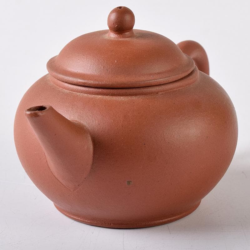 中国　荊渓恵孟臣製　紫砂　朱泥　小さな急須　茶壷　V　R8321