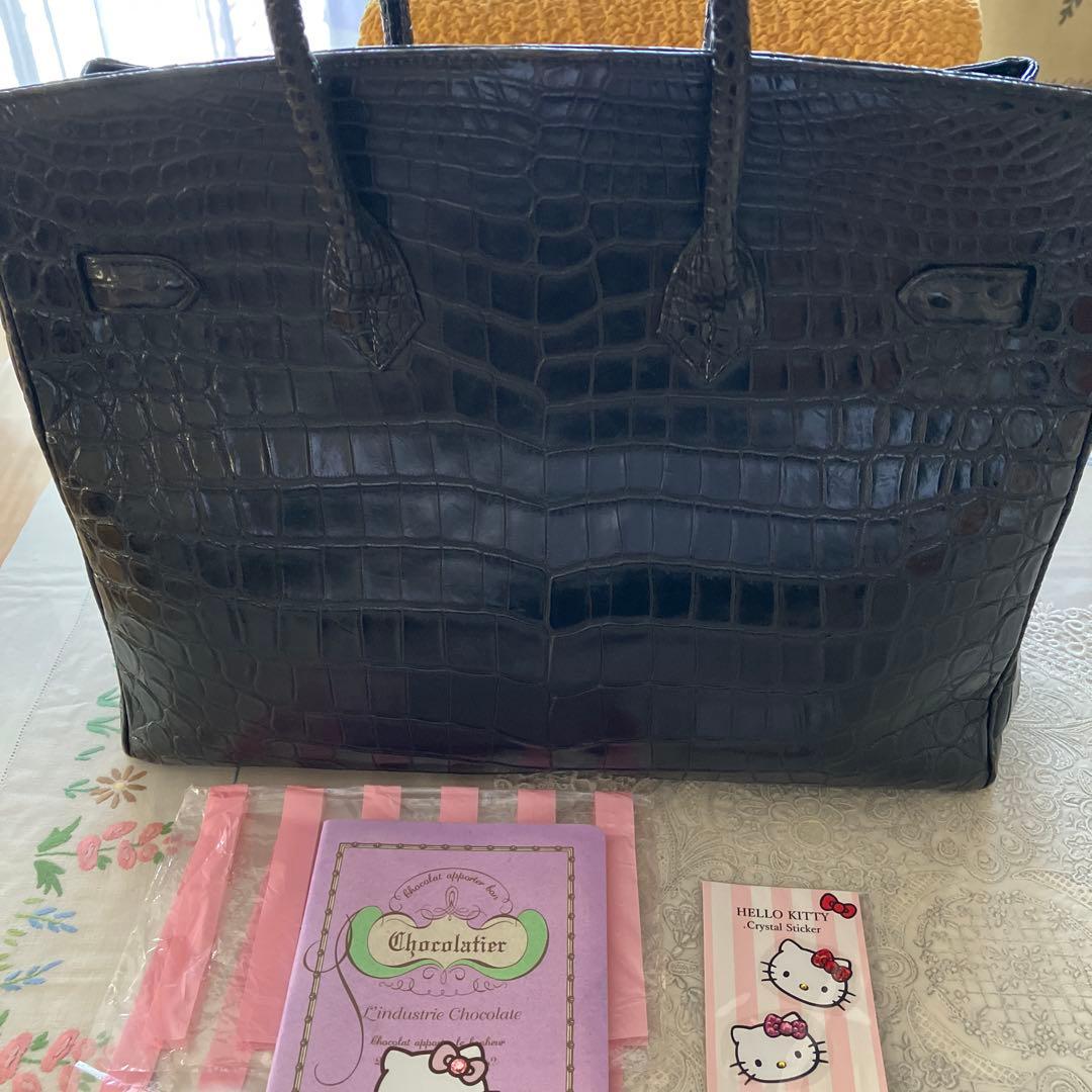 限定値下げ❗️キティカデナ付き❗️マットクロコダイルバッグ