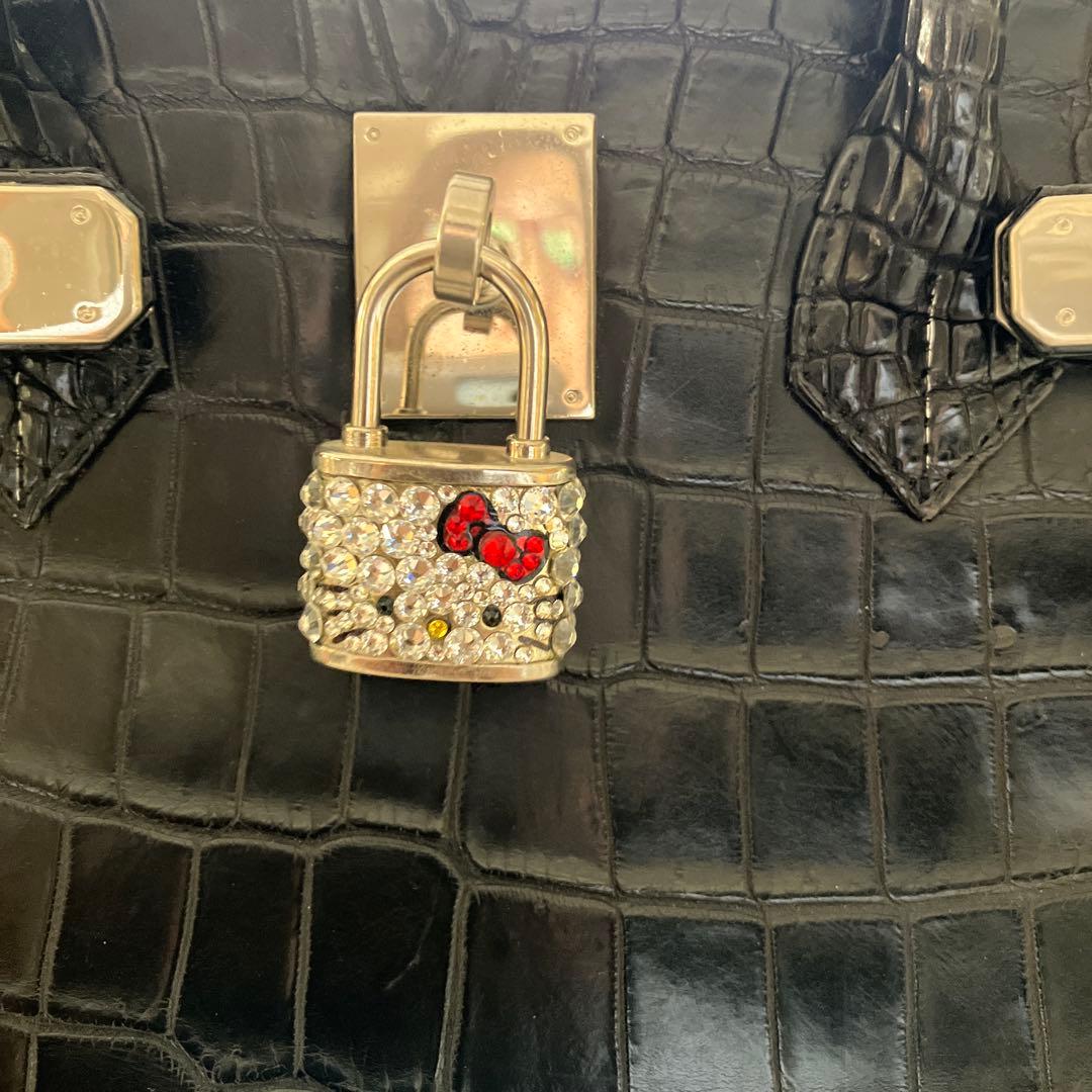 限定値下げ❗️キティカデナ付き❗️マットクロコダイルバッグ