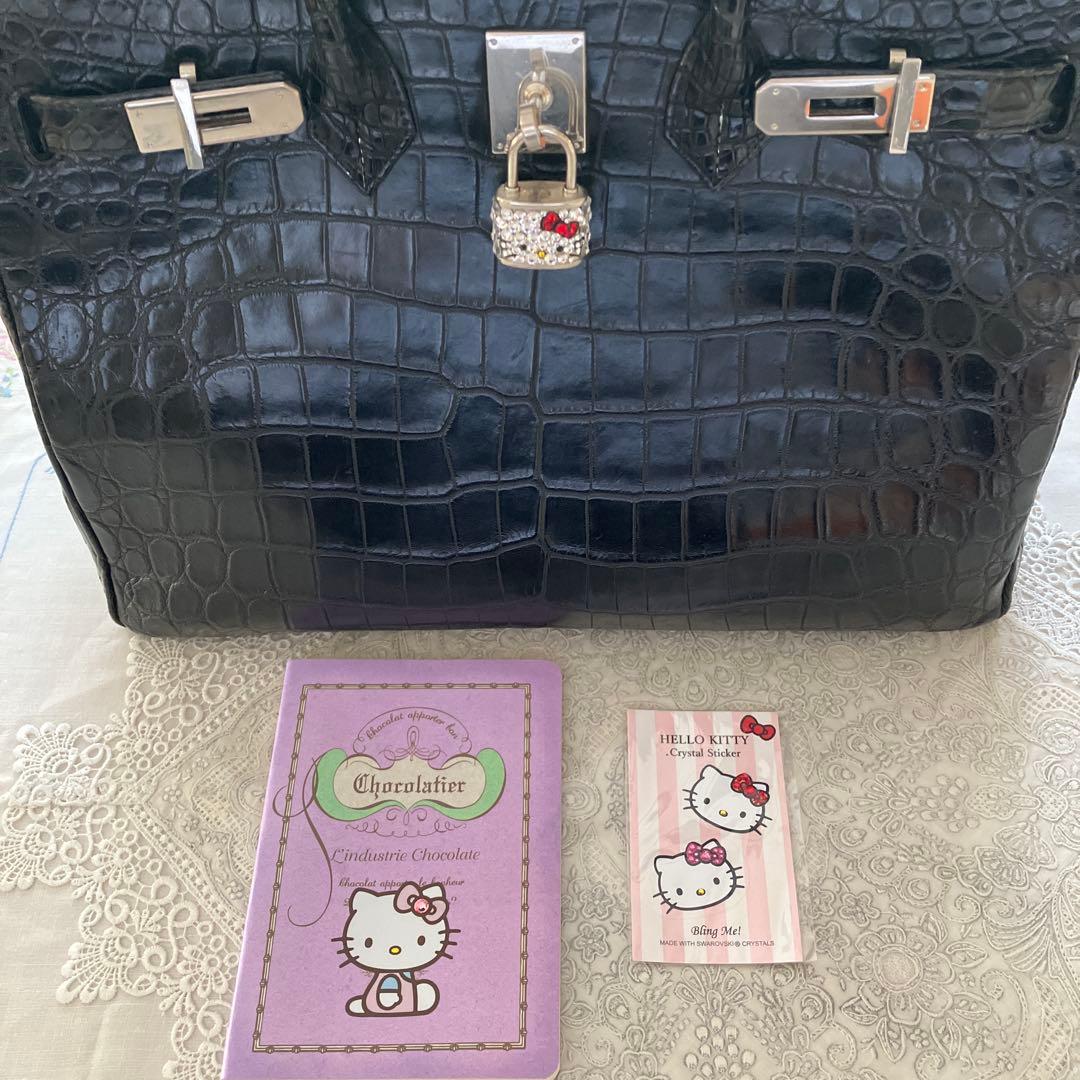 限定値下げ❗️キティカデナ付き❗️マットクロコダイルバッグ