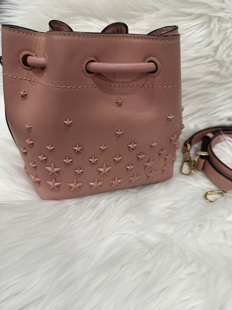 極美品 Jimmy Choo ジミーチュウ ショルダーバッグ ボンボンバケット