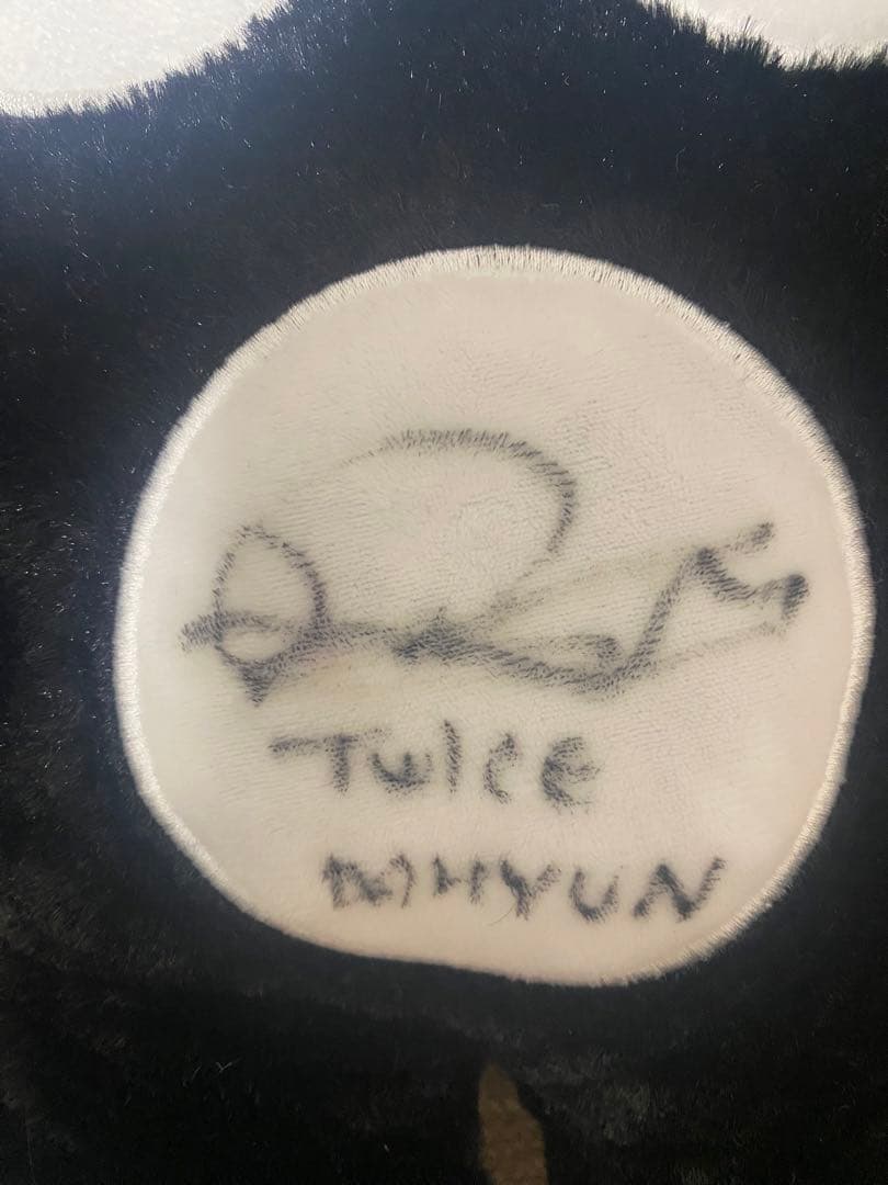 TWICE ダヒョン直筆サイングッズ アベマくんぬいぐるみ abemaTV