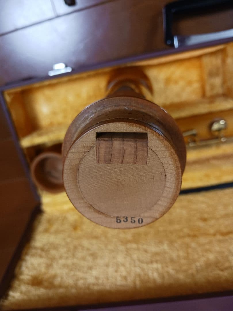 全音 バスリコーダー 5400B　メイプル 2023年8月にメーカーメンテ済