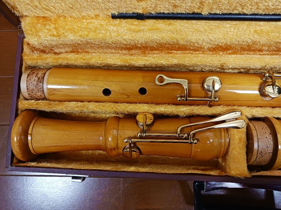 全音 バスリコーダー 5400B　メイプル 2023年8月にメーカーメンテ済