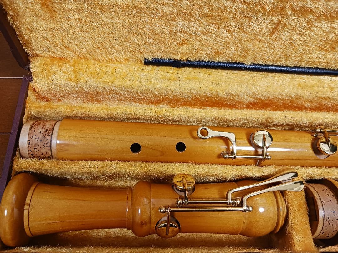 全音 バスリコーダー 5400B　メイプル 2023年8月にメーカーメンテ済