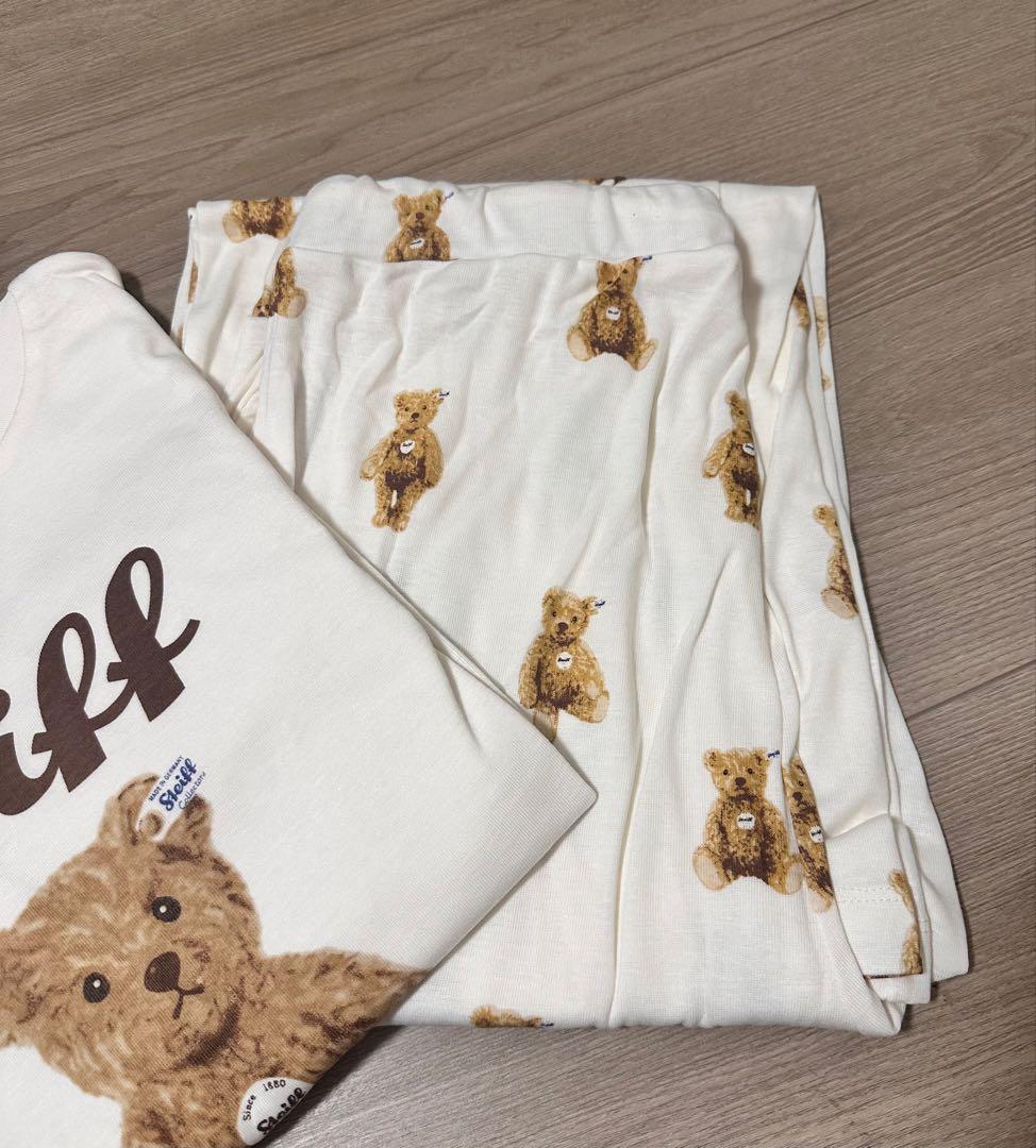 ★新品未使用　ジェラートピケ　ルームウェア　クマベア　Steiff テディベア