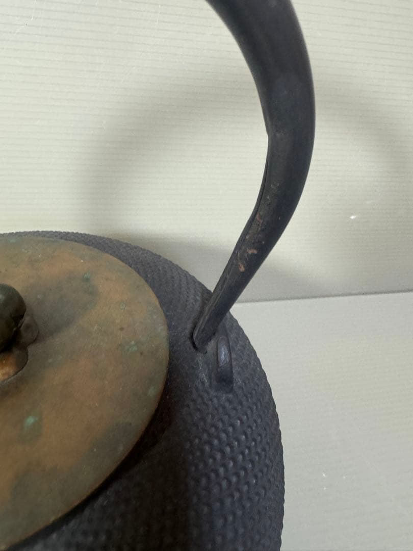 2393 龍文堂　鉄瓶　茶道具　時代物