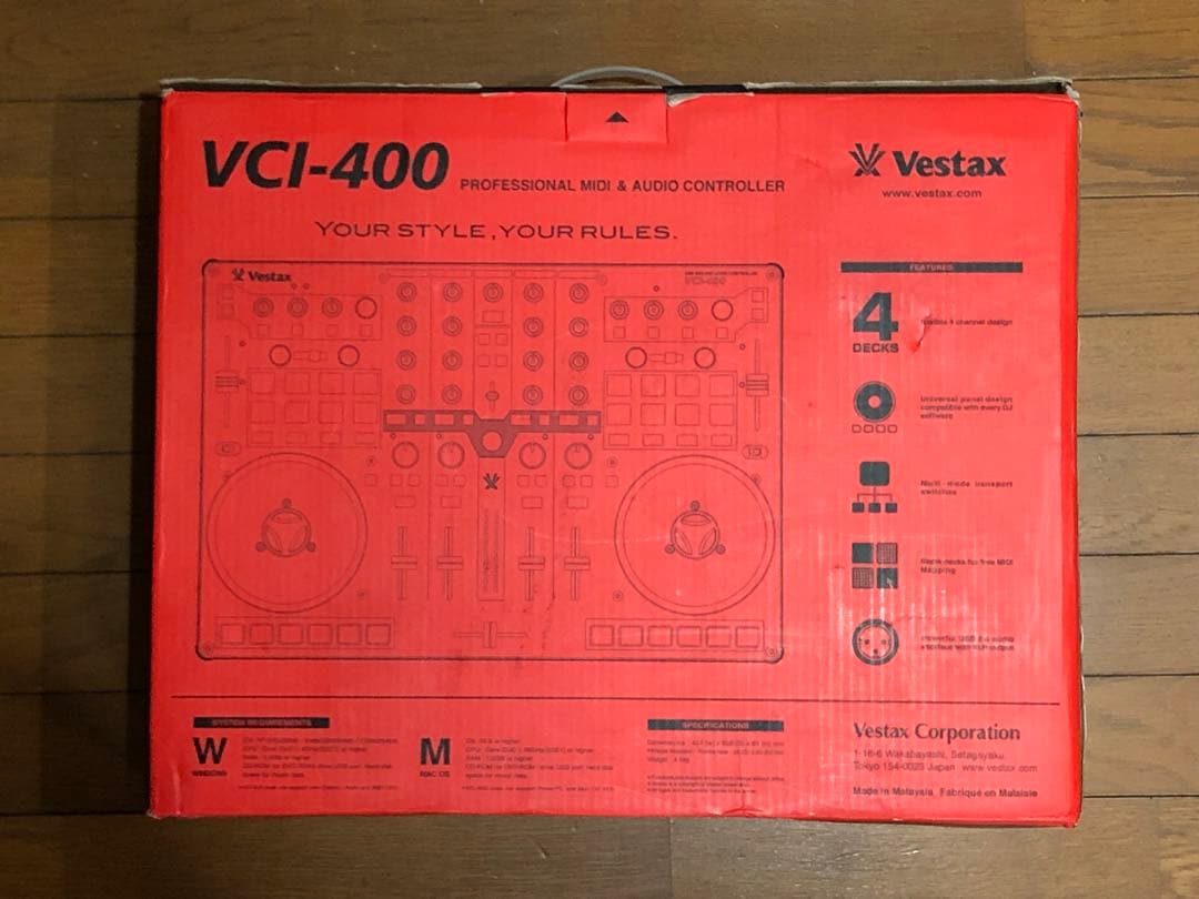 Vestax VCI-400TR DJコントローラー　新品-名機