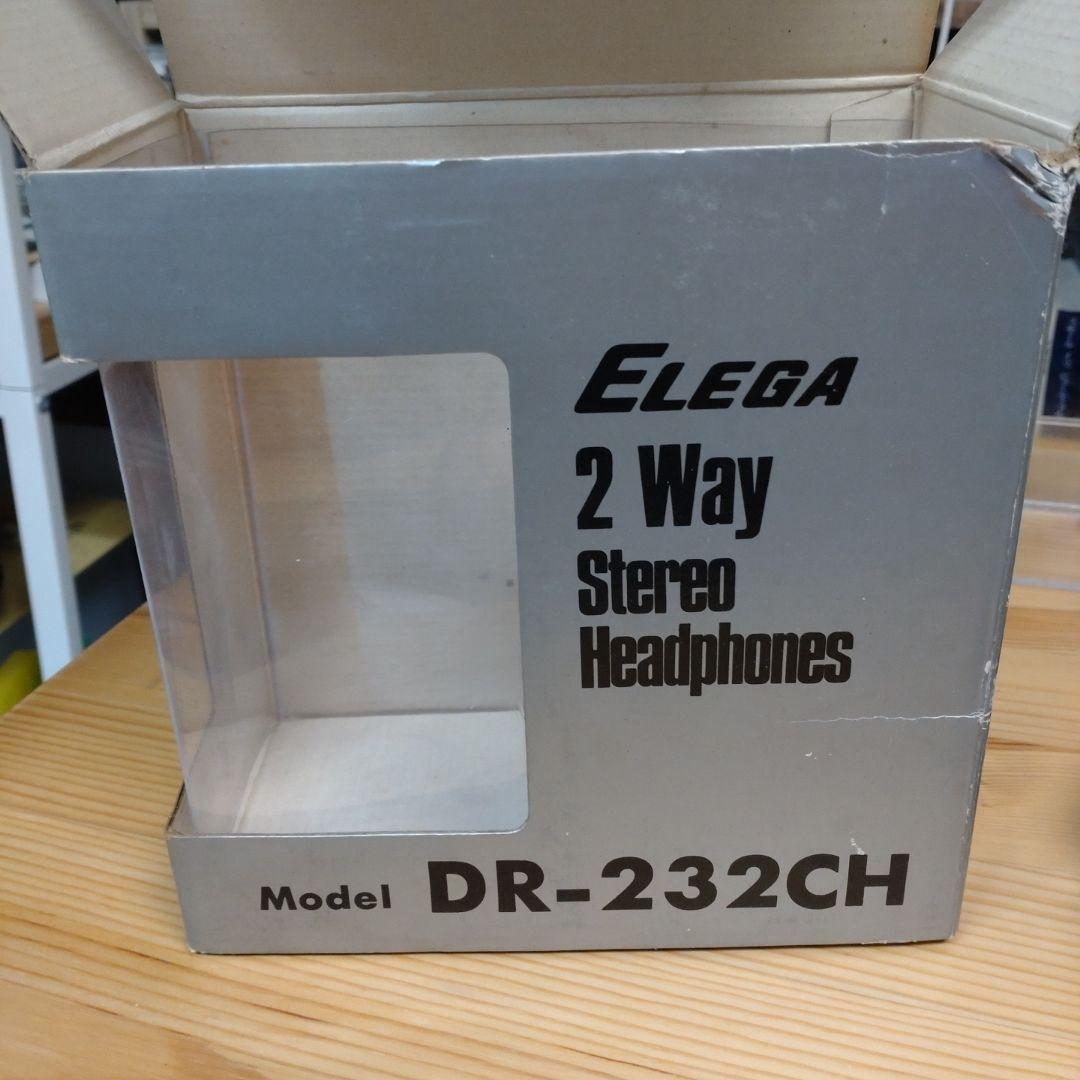 エレガ elega　dr 232ch　ステレオヘッドフォン　レトロ