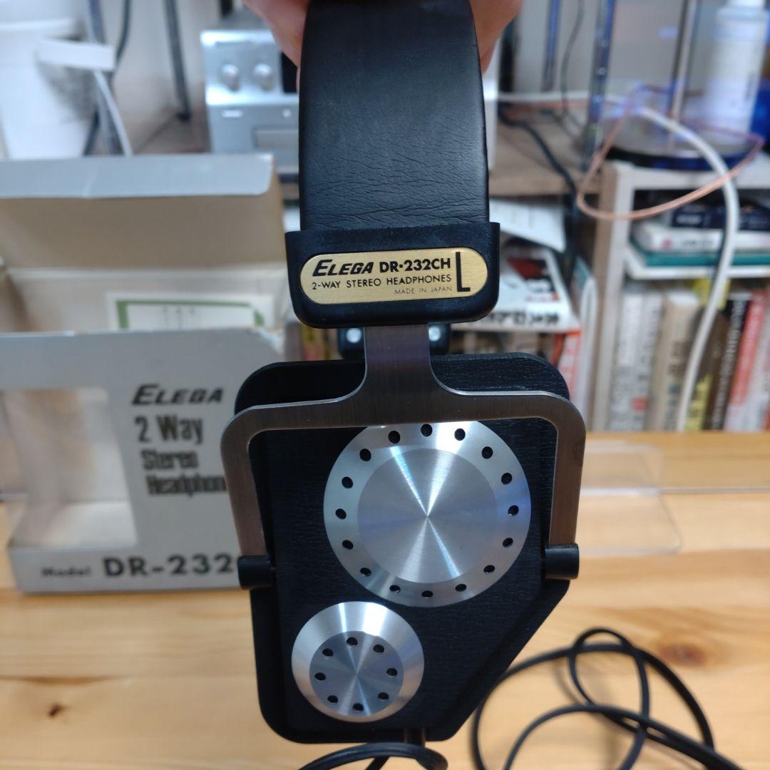 エレガ elega　dr 232ch　ステレオヘッドフォン　レトロ