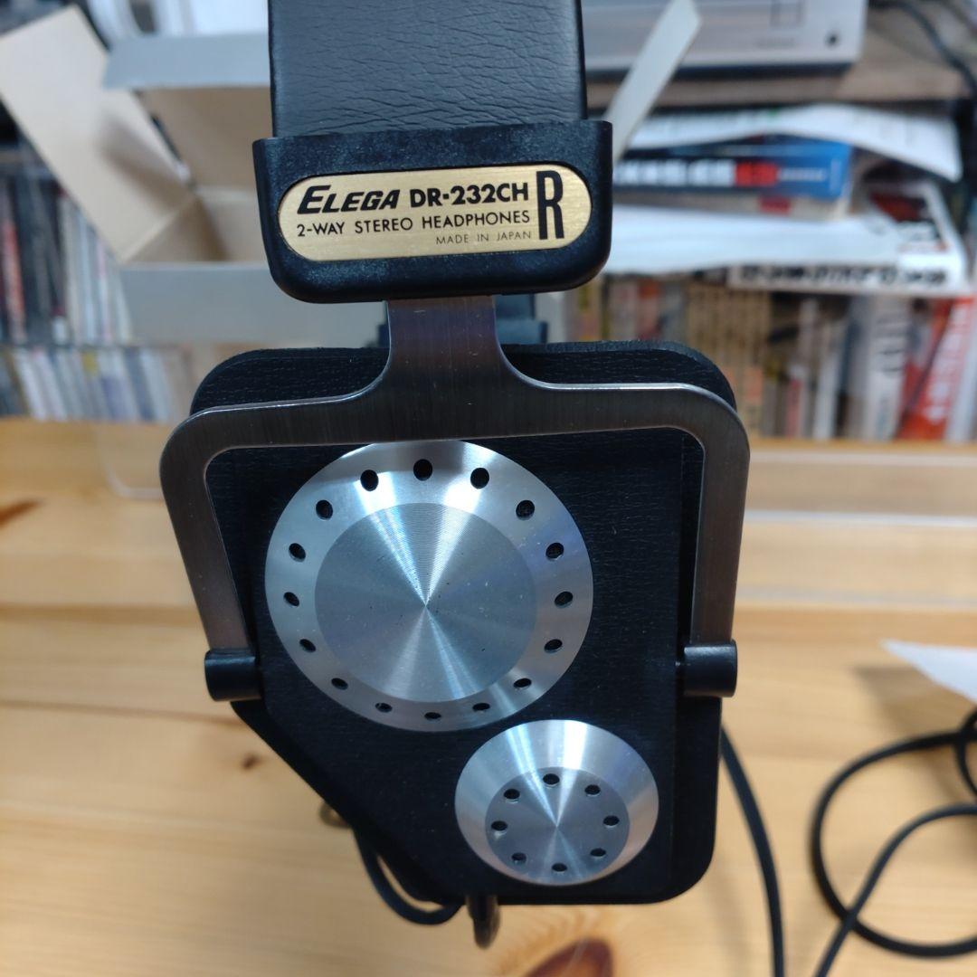 エレガ elega　dr 232ch　ステレオヘッドフォン　レトロ