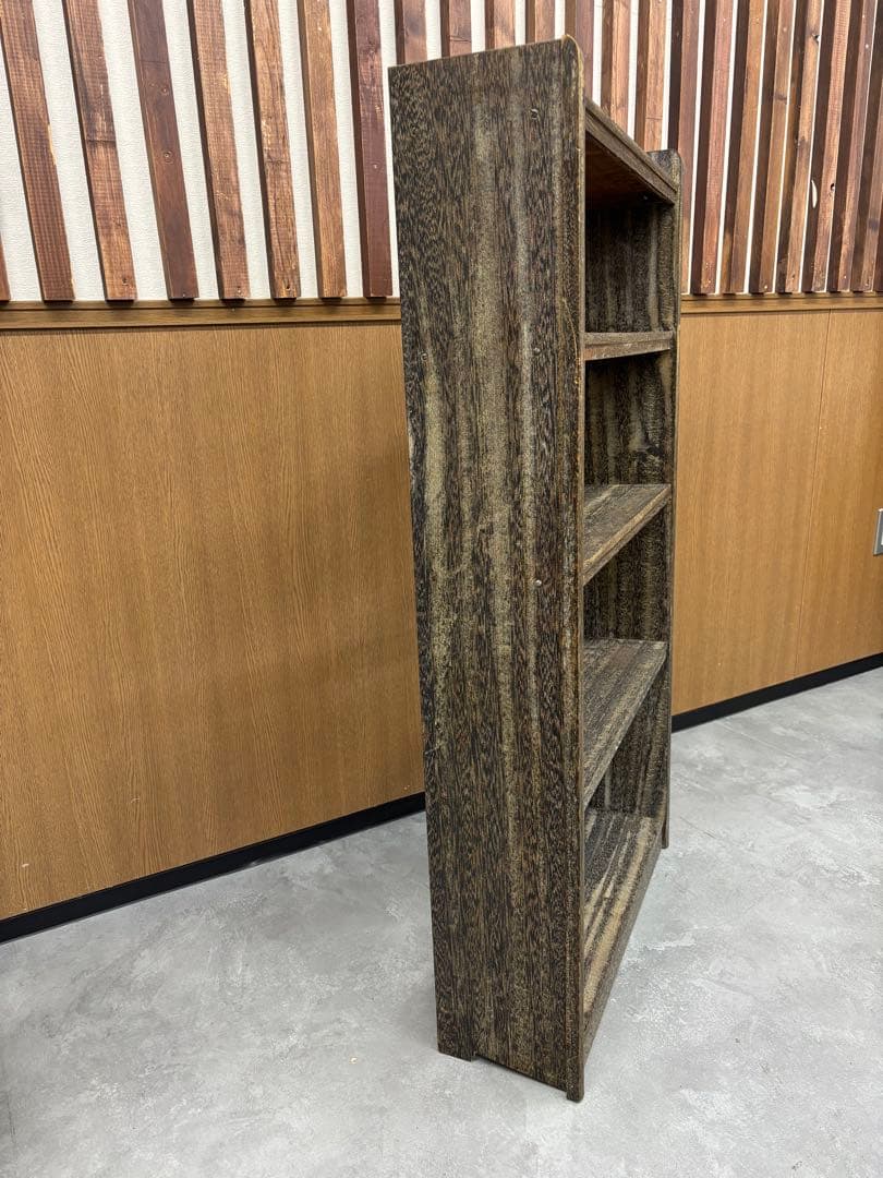 木製 5段ラック 本棚 ヴィンテージ レトロ 古道具 レトロ インテリア