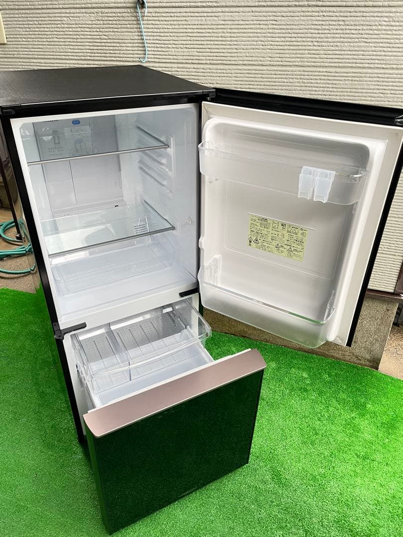 581分解洗浄済み✨ シャープ ガラストップ つけかえどっちもドア 冷蔵庫 黒