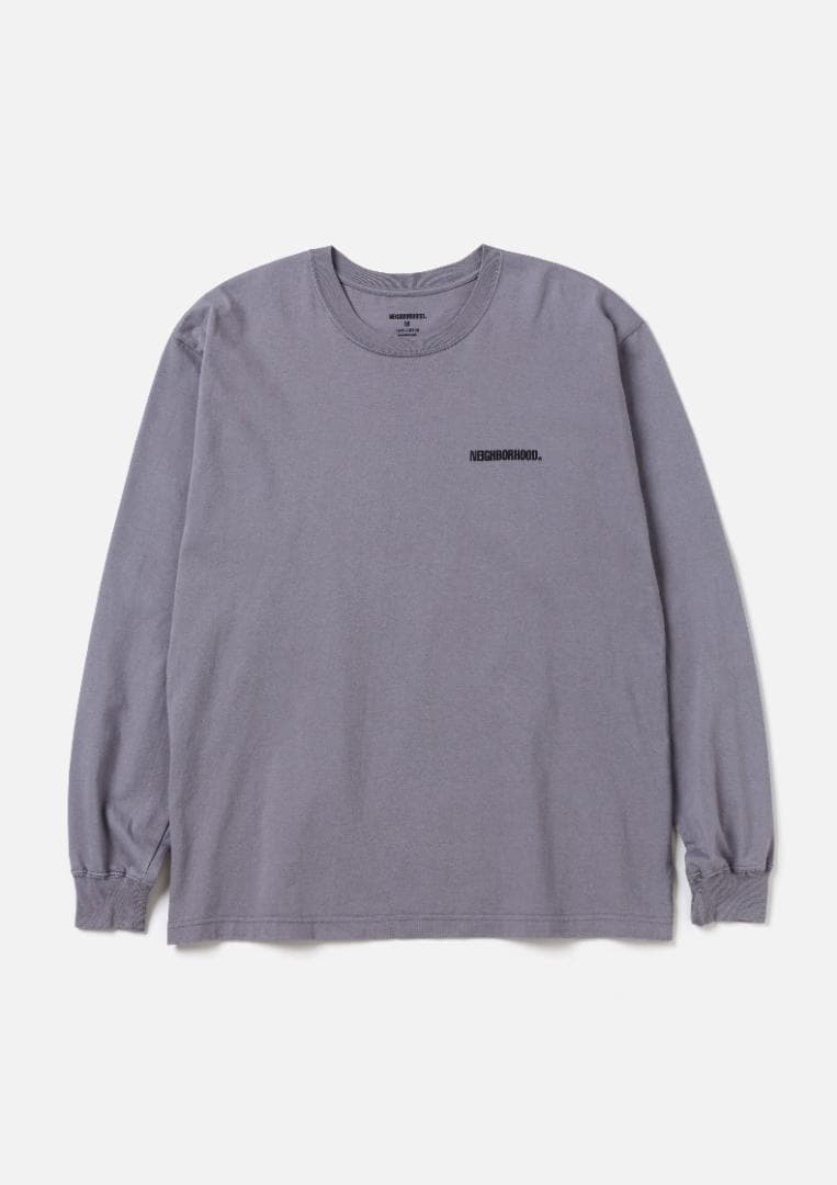 NEIGHBORHOOD グレー L 【NH.TEE LS-1】