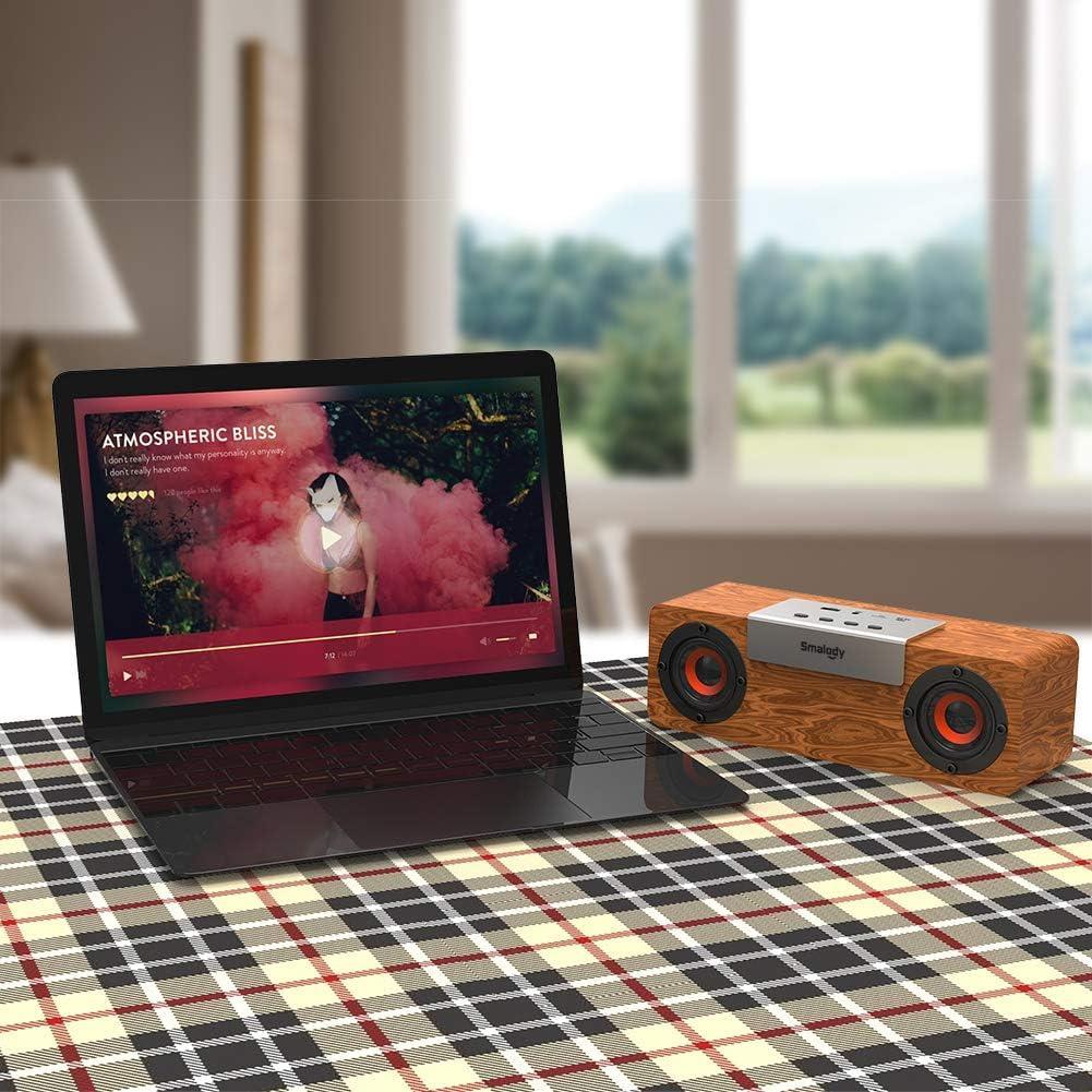 木製ワイヤレススピーカー 10W ポータブルデザイン