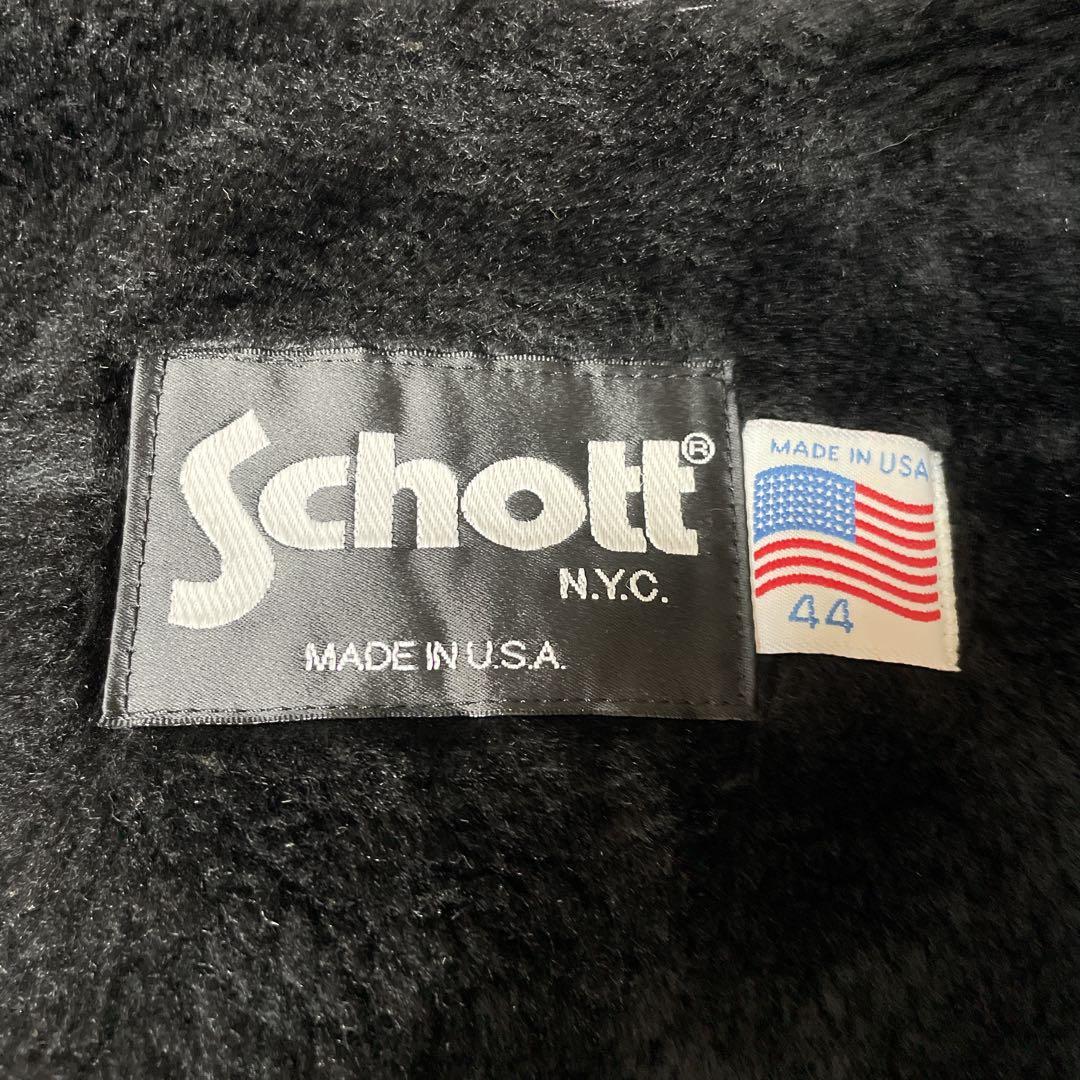 【美品】Schott ショット 641 シングルライダース 44 ライナー付
