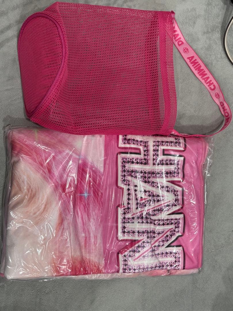 ちゃんみなプリントタオル メッシュバッグ付き