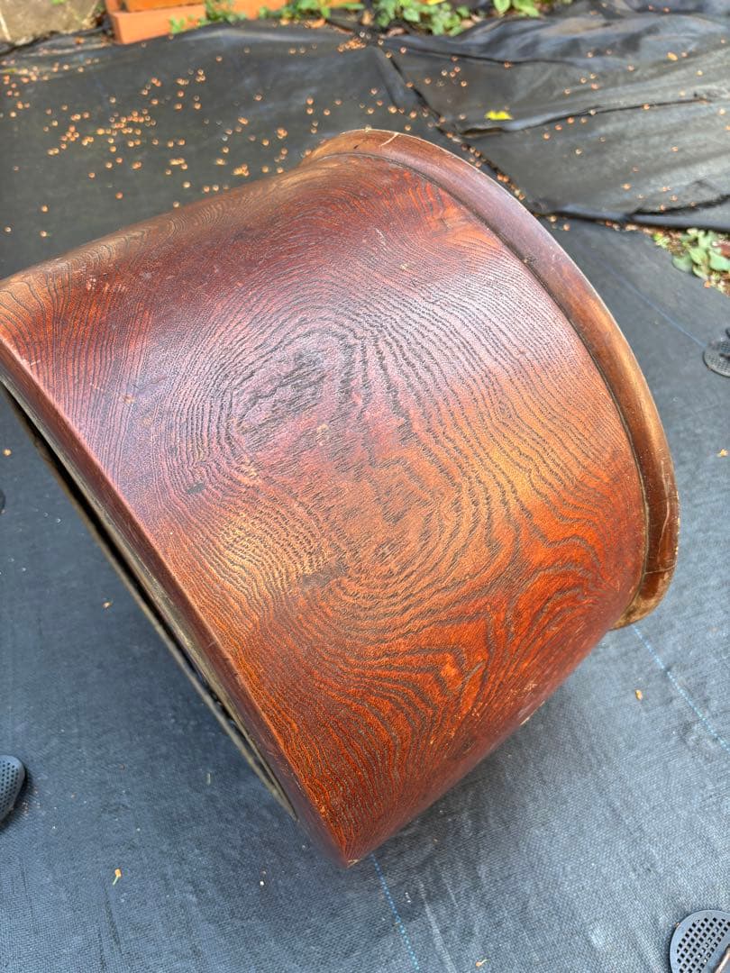 木製火鉢 約４２cm 昭和レトロ・アンティーク