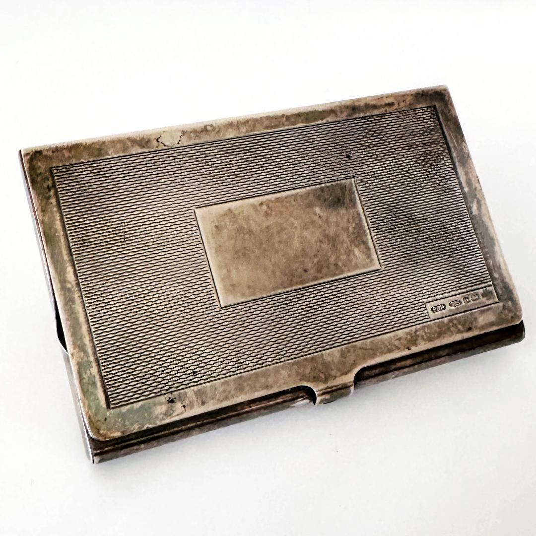 ★英国★純銀製 カードケース イギリス 925 バーミンガム FGH社製