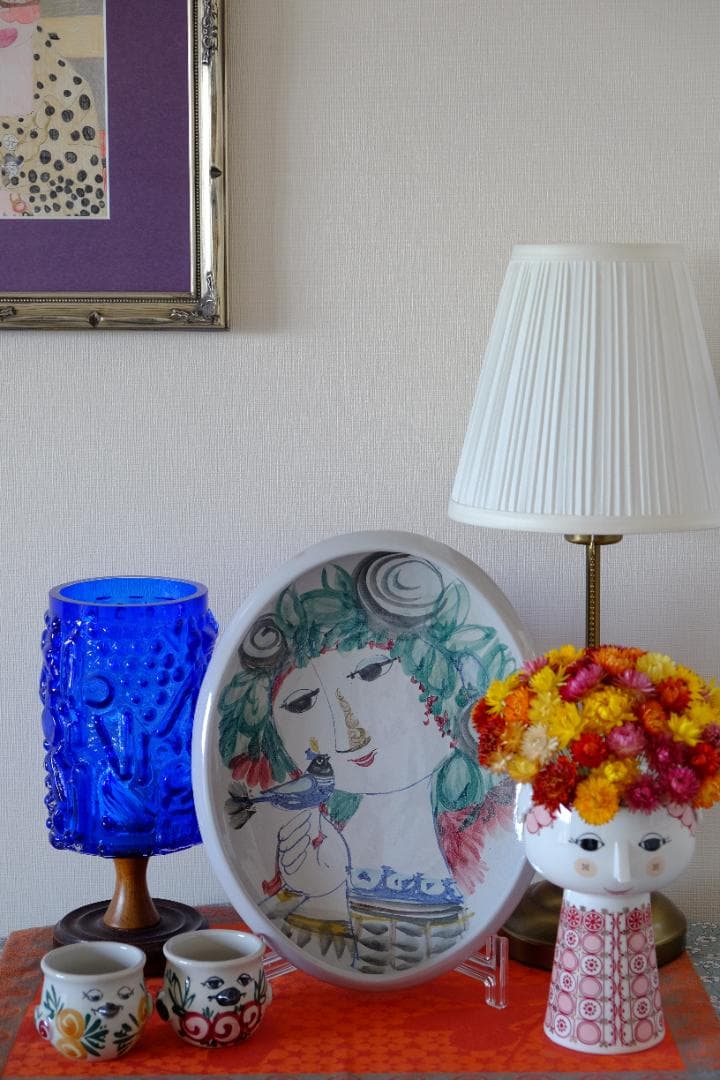 北欧ビンテージ ビョルン・ヴィンブラッド プレート 絵皿 クイストゴー