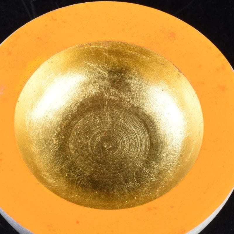 茶道具　木彫　東大寺古材　彩色　香合　時代箱　V　8499