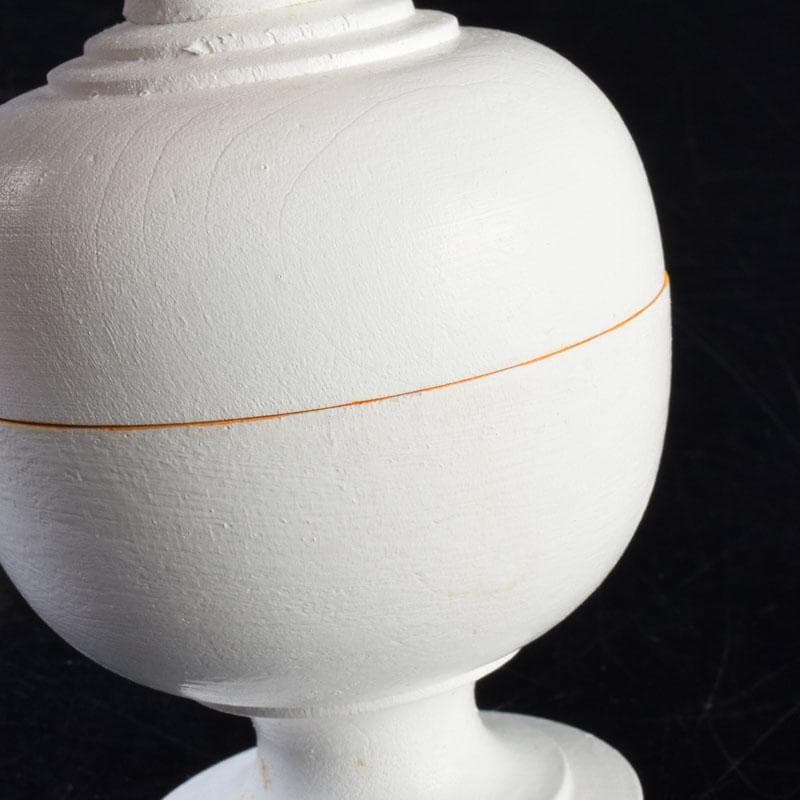 茶道具　木彫　東大寺古材　彩色　香合　時代箱　V　8499