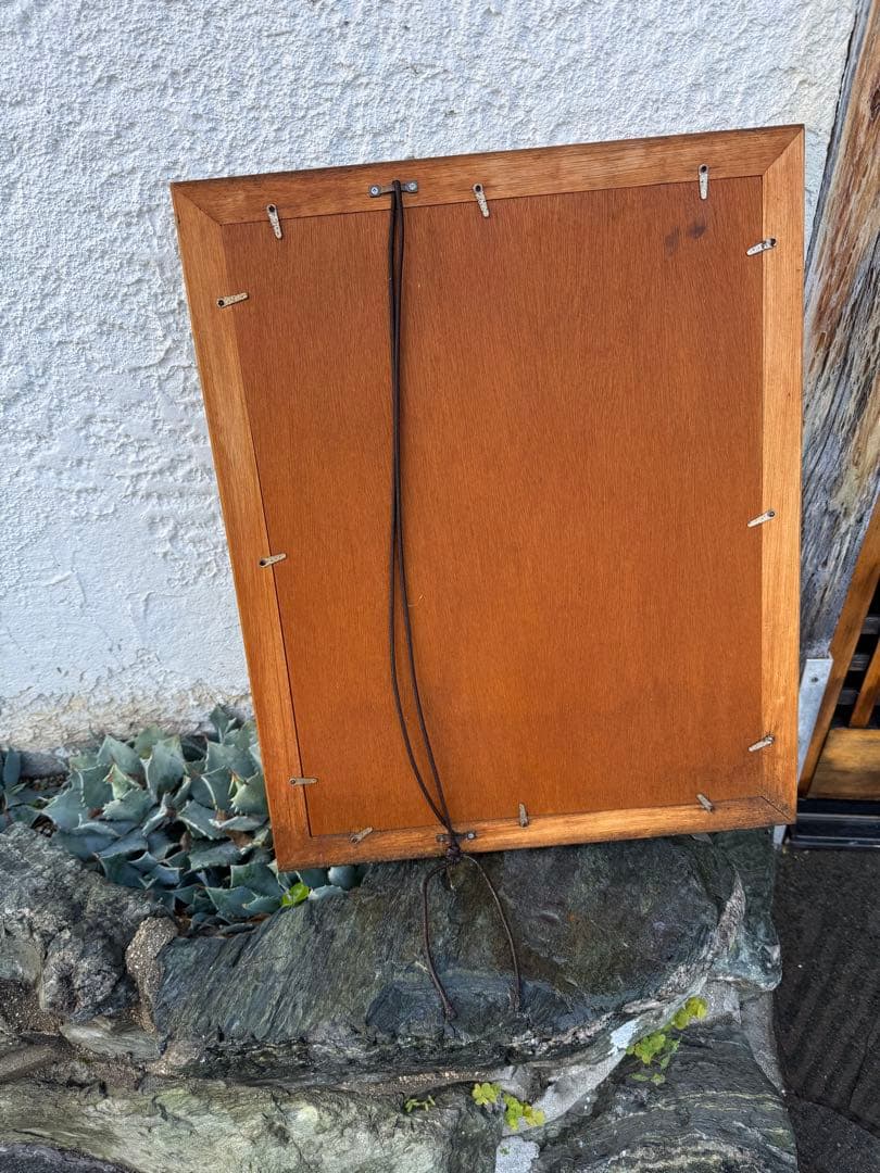 鶴の彫刻 ミラーアート