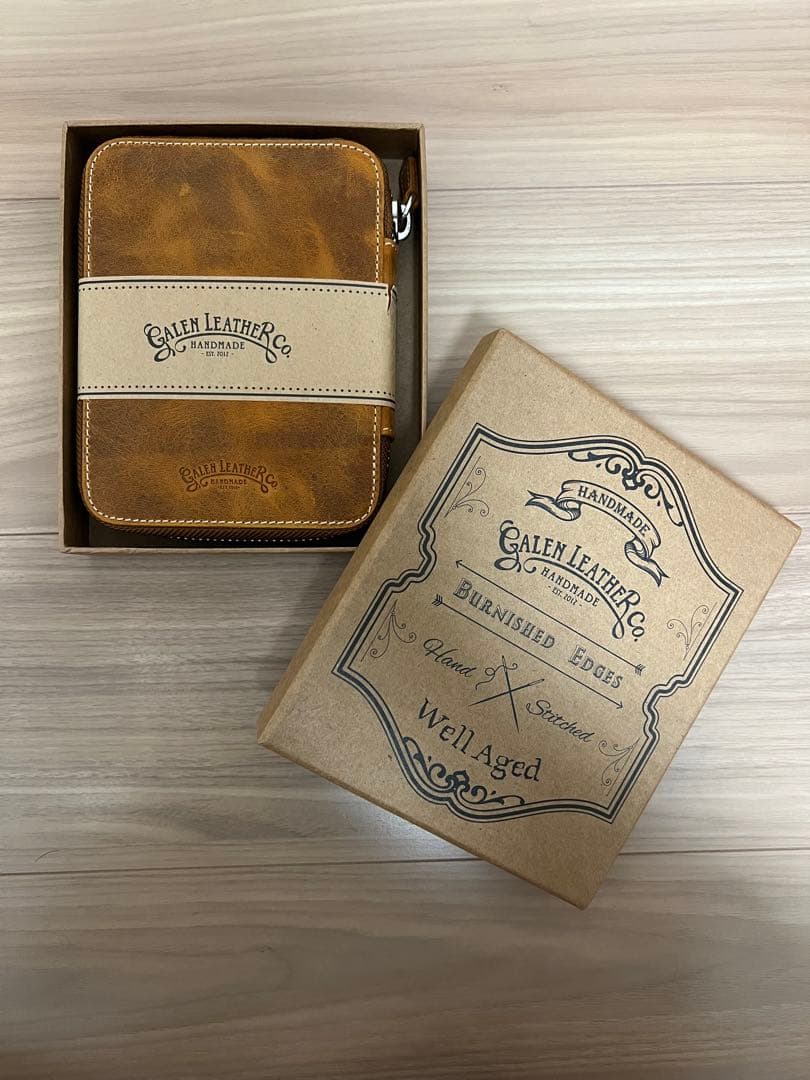 【美品】ガレンレザー　10本差しペンケース　クレイジーホースブラウン