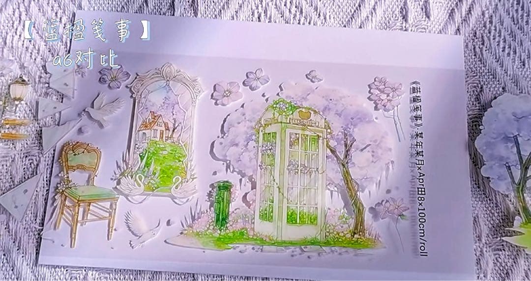 【8469】海外　マステ　5m巻売り　PETマスキングテープ