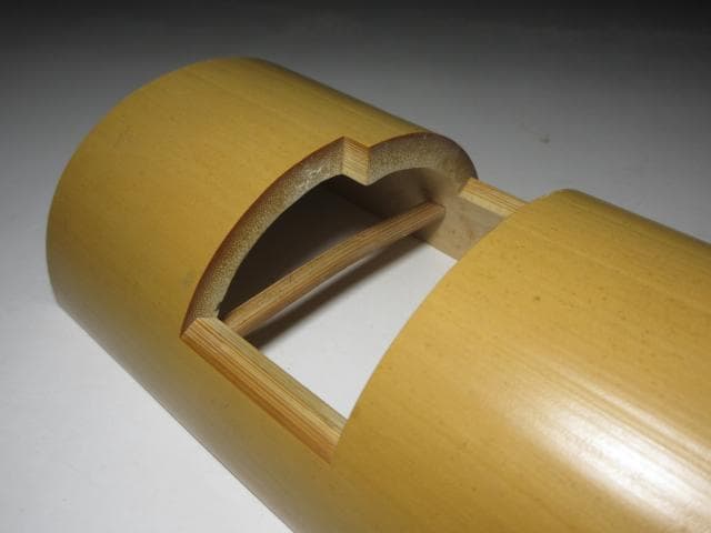 黒田正玄 竹扇子掛／表千家十三代 即中斎 書付・割花押在り／共箱