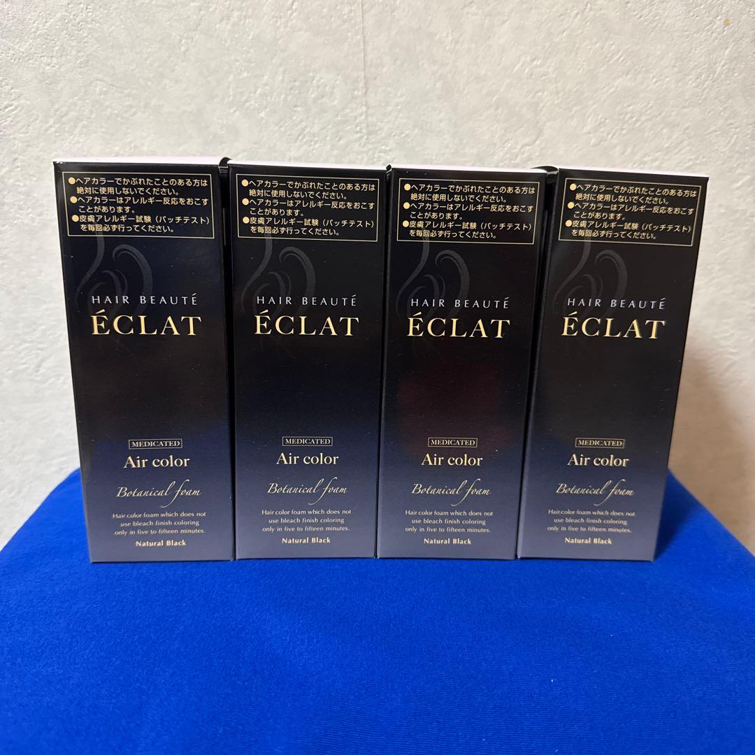 ボタニカルエアカラーフォーム（白髪染め）黒 4本セット新品未使用