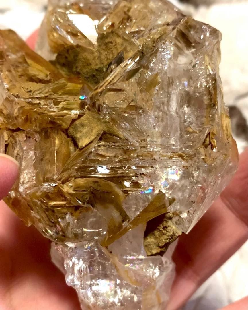 ダイヤモンド系骸骨水晶-15/スケルタルクォーツ/マルチクラスター