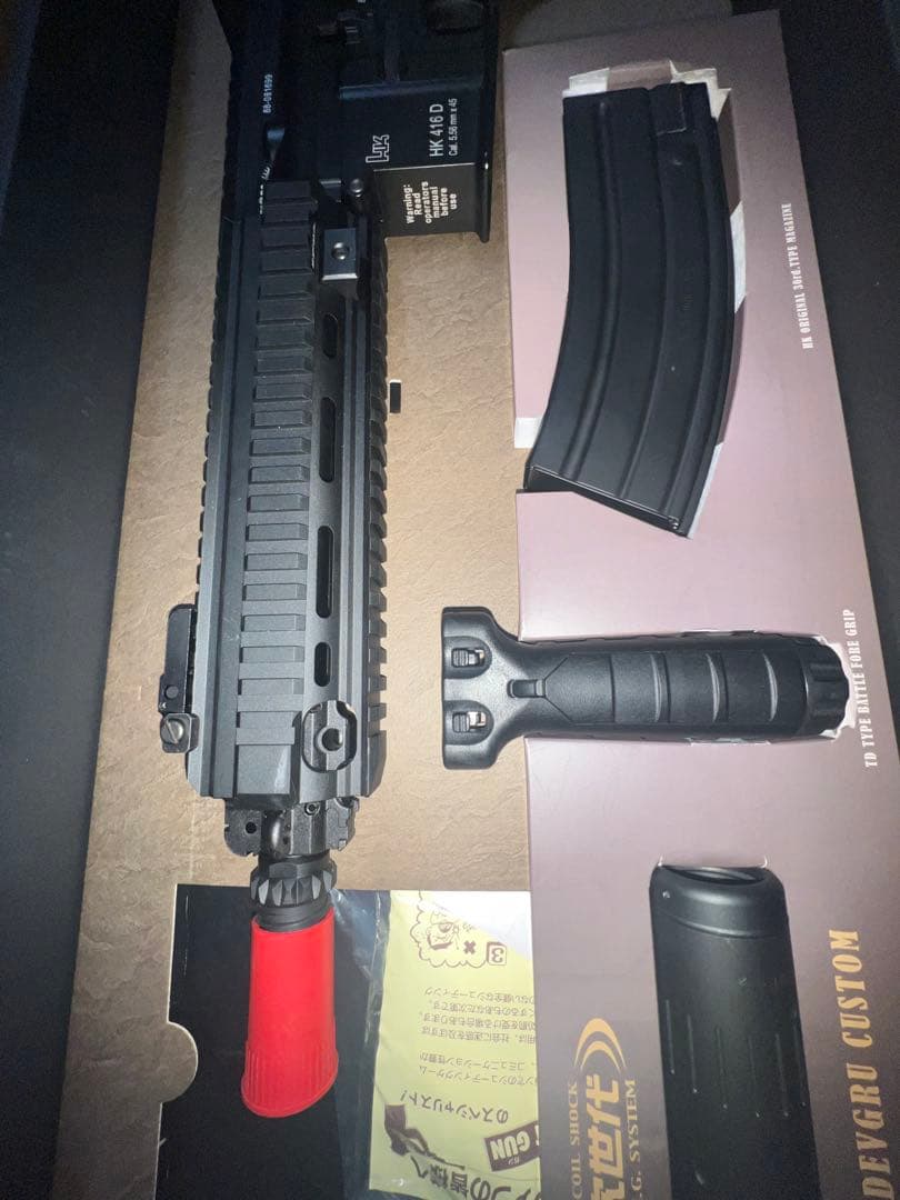 【美品】東京マルイ HK416D DEVGRUカスタム バッテリー付き