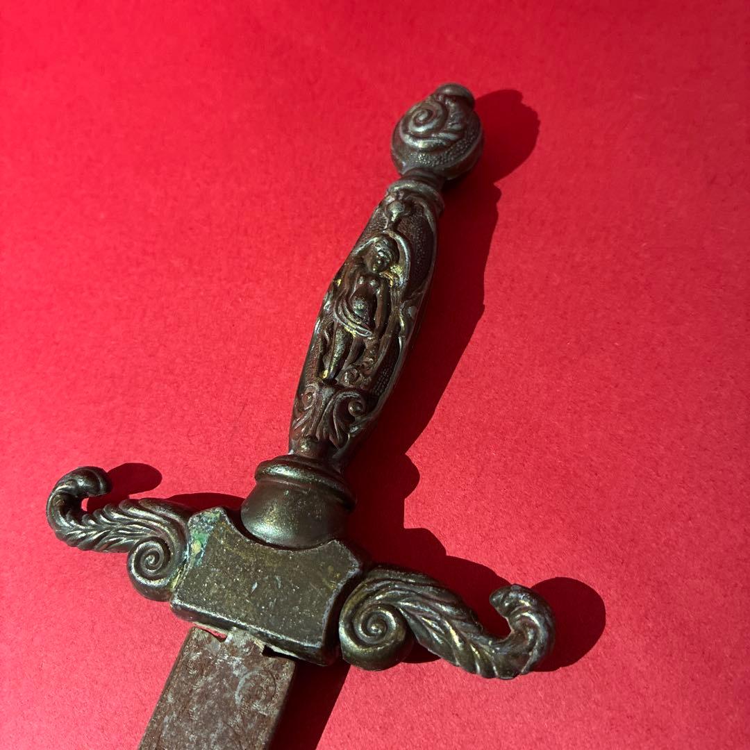 時代物100年以上前アンティークショートソード　剣　洋刀模造刀骨董置物ブロカント