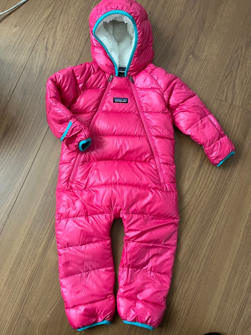 パタゴニア　Patagonia ジャンプスーツ　スノーコンビ　フリース帽子