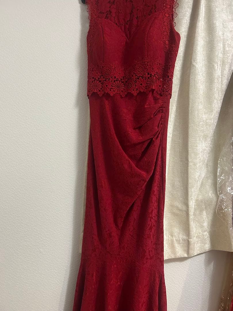 UNA VALERIE ロングドレス　赤